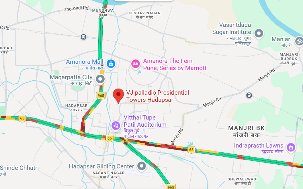 VJ Palladio Presidential Towers Hadapsar Location Map - Hadapsar, Pune